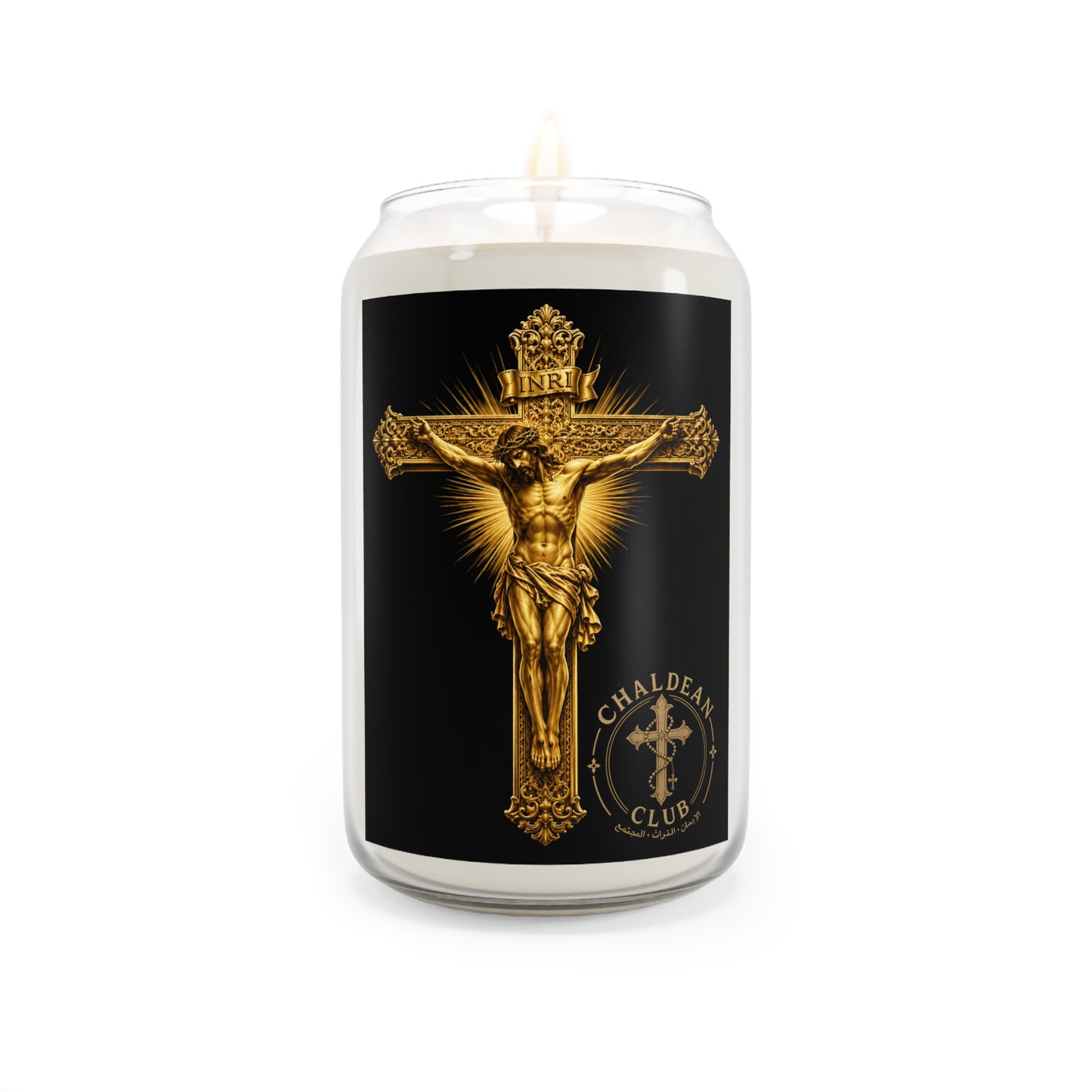Jesus Chaldean Club Candle
