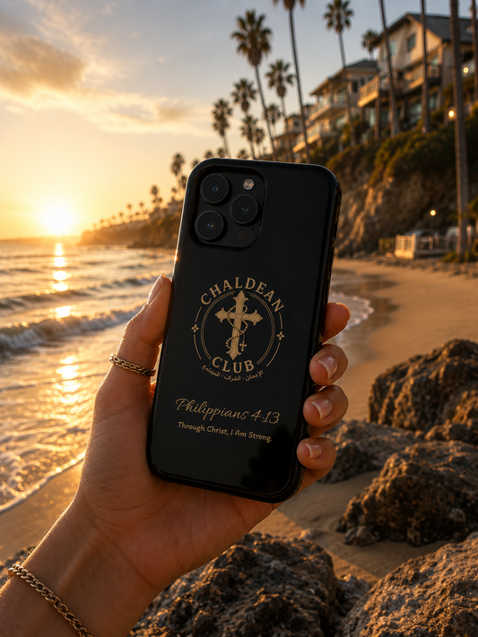 Philippians 4:13 Chaldean Club Phone Case